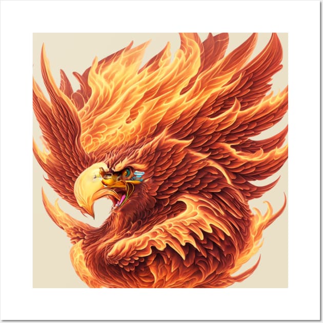 royal phoenix bird Wall Art by THE-PHOENIX-ART